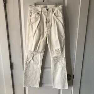 Citizens of Humanity sz 25 Eva High-waisted baggy jeans Meringue 1967B-1248